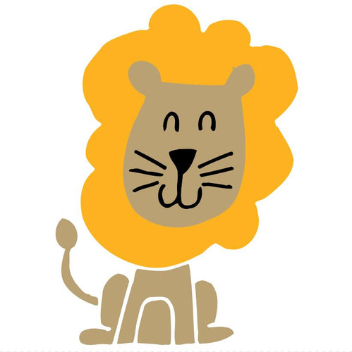 Peinture par numéros Enfants | Lion Heureux | Figured'Art