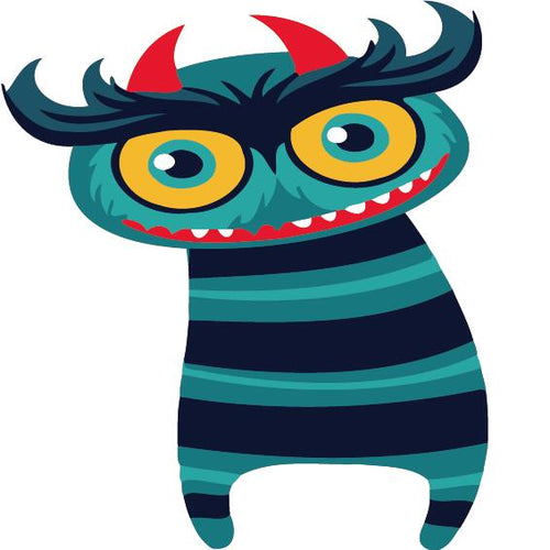 Peinture par numéros Enfants | Monstre aux cornes | Figured'Art