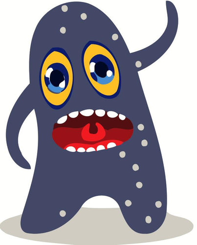 Peinture par numéros Enfants | Monstre Gris | Figured'Art