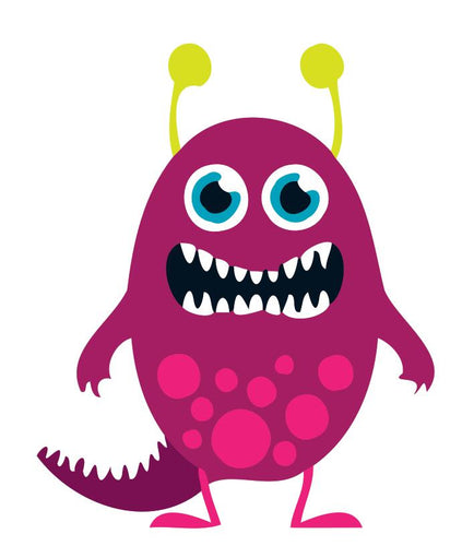 Peinture par numéros Enfants | Monstre Violet Antennes Jaunes | Figured'Art