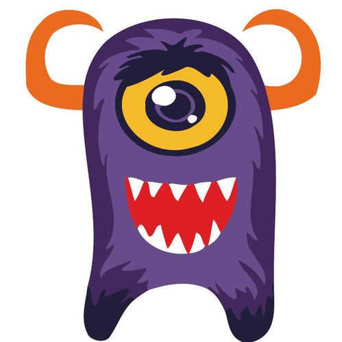 Peinture par numéros Enfants | Monstre Violet Grand Sourire | Figured'Art