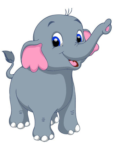 Peinture par numéros Enfants | Petit Éléphant | Figured'Art