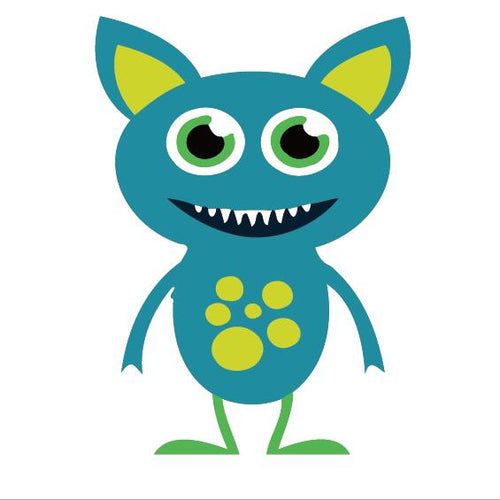 Peinture par numéros Enfants | Petit monstre bleu | Figured'Art