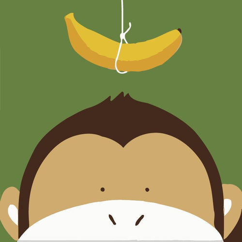 Peinture par numéros Enfants | Petit singe et Banane | Figured'Art