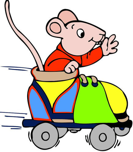 Peinture par numéros Enfants | Souris en Route | Figured'Art