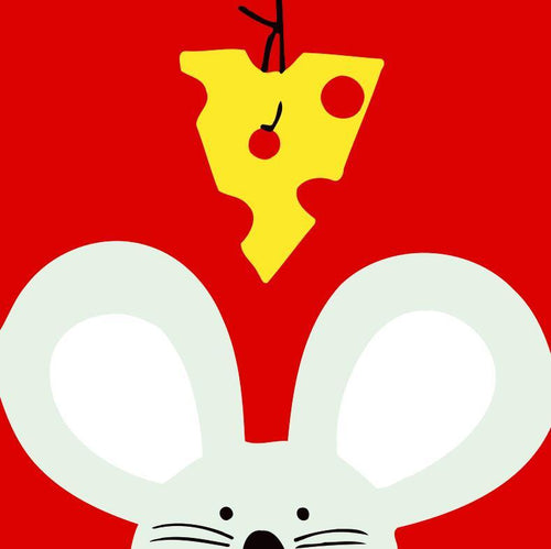 Peinture par numéros Enfants | Souris et Fromage | Figured'Art
