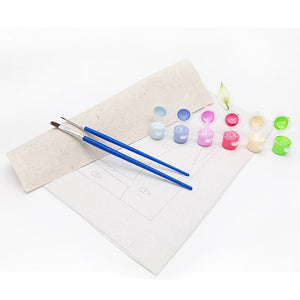 Peinture par numéros Enfants | Cochon Heureux | Figured'Art