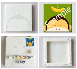 Peinture par numéros Enfants | Mouton et Tournesols | Figured'Art