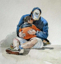 Charger l&#39;image dans la galerie, peinture par numéros | Père consolant son Fils | complexe portrait | FiguredArt