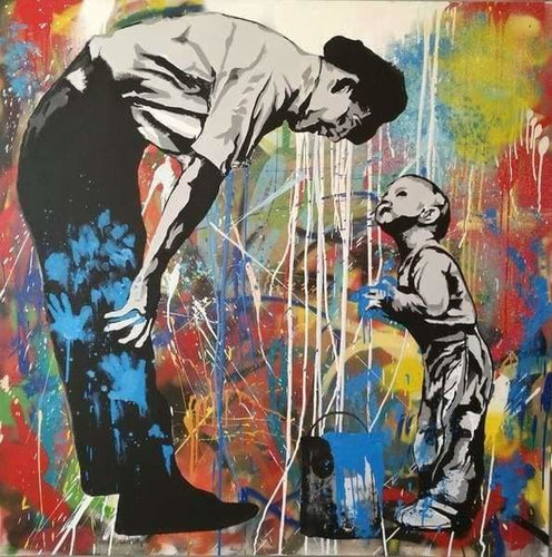 peinture par numéros | Père et Fils | complexe portrait | FiguredArt
