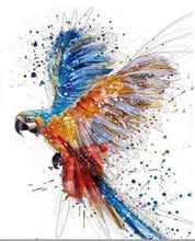 Charger l&#39;image dans la galerie, peinture par numéros | Perroquet en plein Vol | animaux complexe oiseaux perroquets | FiguredArt
