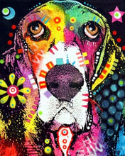 Charger l&#39;image dans la galerie, peinture par numéros | Petit Chien triste | animaux chiens complexe Pop Art | FiguredArt