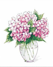 Charger l&#39;image dans la galerie, peinture par numéros | Petit Vase et Hortensias | facile fleurs | FiguredArt