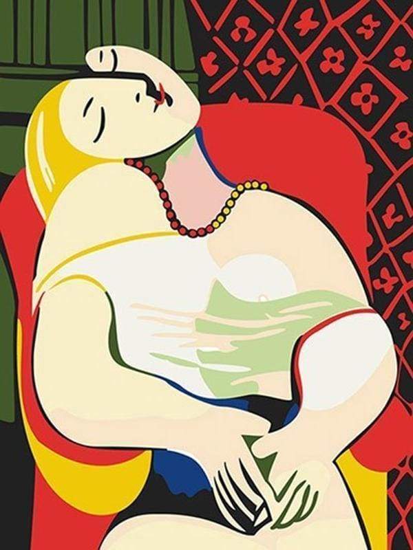 peinture par numéros | Picasso Le Rêve | facile picasso reproduction | FiguredArt