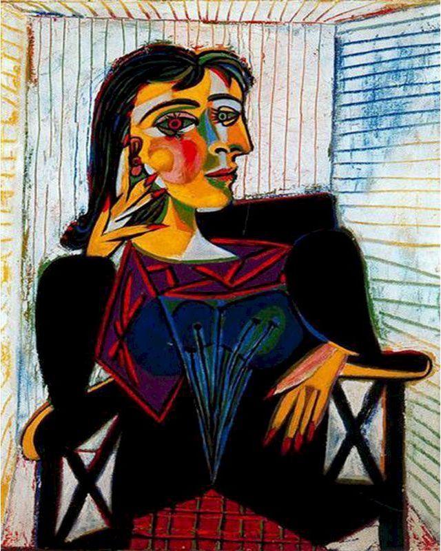 peinture par numéros | Picasso - Portrait de Dora | nouveautés reproduction portrait abstrait facile | FiguredArt