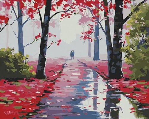 peinture par numéros | Promenade dans la Forêt | facile paysages | FiguredArt