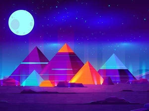 peinture par numéros | Pyramides colorées | complexe paysages | FiguredArt