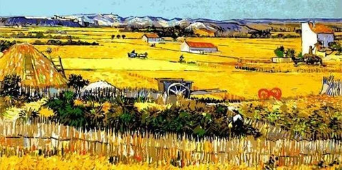 peinture par numéros | Récolte - Van Gogh | complexe paysages reproduction van gogh | FiguredArt