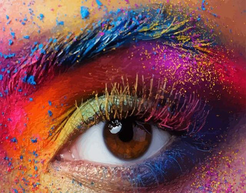 peinture par numéros | Regard en Couleur | Complexe, romantique | FiguredArt