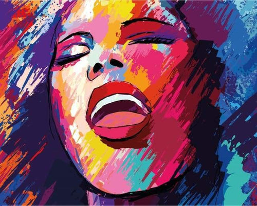 peinture par numéros | Sourire | facile portrait | FiguredArt