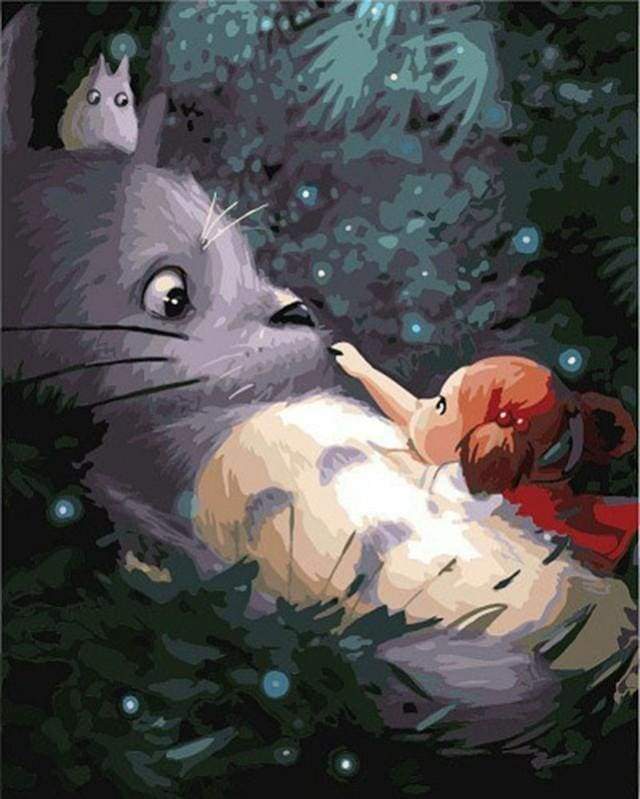 Mini Peinture par Numéros 20x20cm avec cadre Ours Mignon en train de L – Figured'Art Mini Peinture par Numéros 20x20cm avec cadre Ours Mignon en train de L – Figured'Art