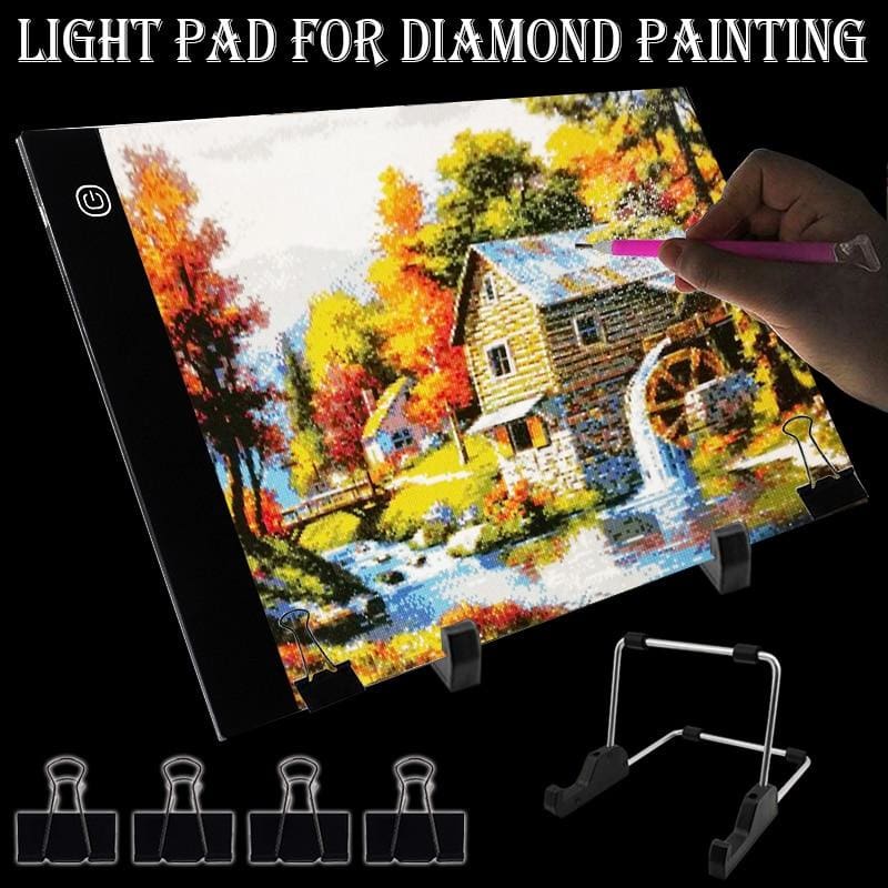Tablette lumineuse LED pour la peinture au diamant, tableau