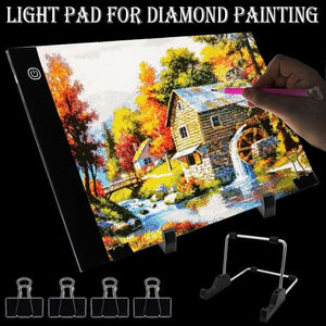 accessoires broderie diamant | Tablette lumineuse LED pour la Broderie Diamant - chargement port USB | FiguredArt
