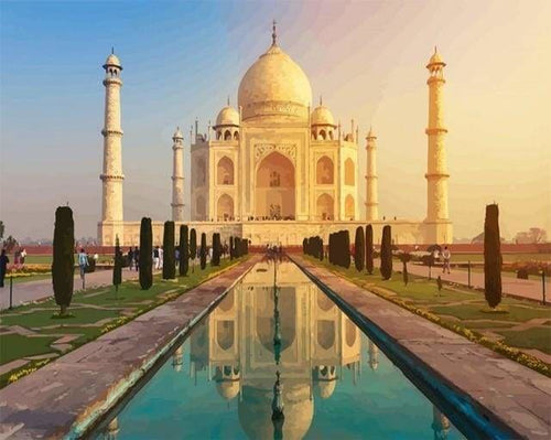 peinture par numéros | Taj Mahal | complexe ville | FiguredArt