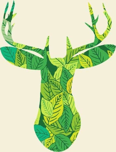 peinture par numéros | Tête de Cerf | animaux facile rennes et biches | FiguredArt