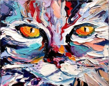 Charger l&#39;image dans la galerie, peinture par numéros | Tête de Chat peint | animaux chats complexe | FiguredArt