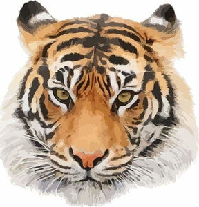 peinture par numéros | Tête de Tigre | animaux facile tigres | FiguredArt