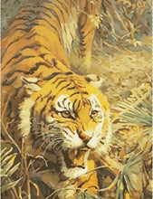 Charger l&#39;image dans la galerie, peinture par numéros | Tigre en Colère | animaux intermédiaire tigres | FiguredArt