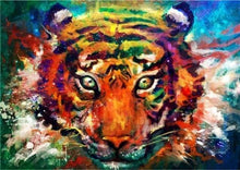Charger l&#39;image dans la galerie, peinture par numéros | Tigre et Couleurs | animaux complexe tigres | FiguredArt