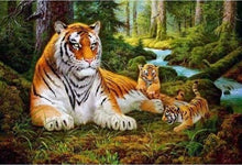 Charger l&#39;image dans la galerie, peinture par numéros | Tigre et ses Petits | animaux complexe tigres | FiguredArt