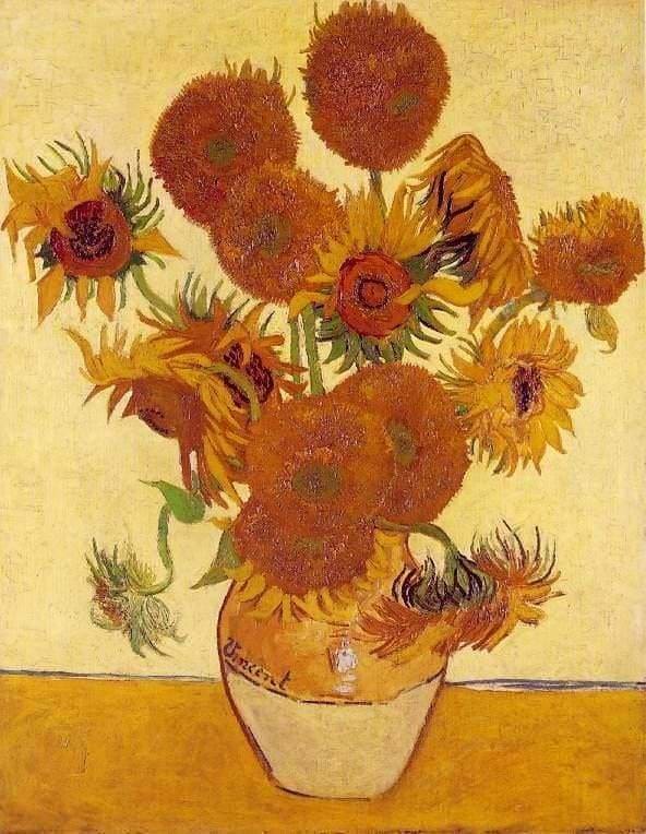 peinture par numéros | Tournesols de Van Gogh | complexe fleurs reproduction van gogh | FiguredArt
