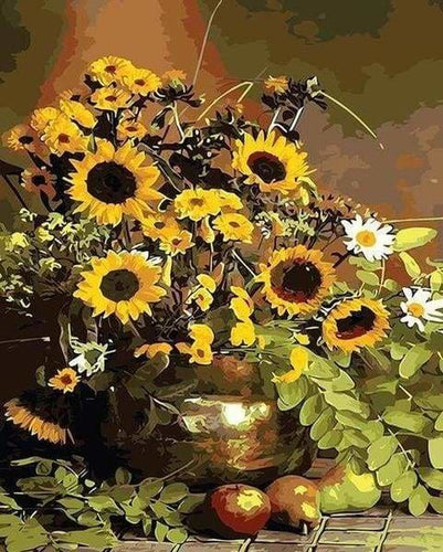 peinture par numéros | Tournesols et Fruits | facile paysages | FiguredArt