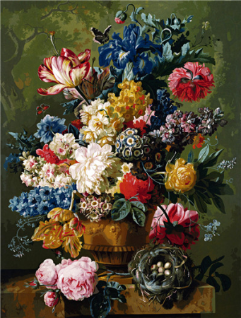 peinture par numéros | Tout en Fleurs | Complexe, fleurs | FiguredArt