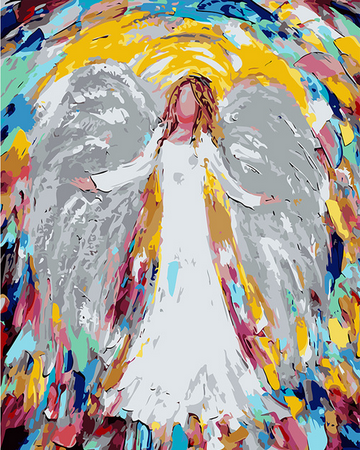 peinture par numéros | Un Ange | Intermédiaire, religion | FiguredArt
