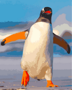 peinture par numéros | Un Pingouin | animaux, Facile, pingouins | FiguredArt