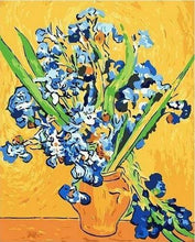 Charger l&#39;image dans la galerie, peinture par numéros | Van Gogh Bouquet dIris | facile fleurs reproduction van gogh | FiguredArt