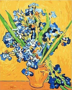 peinture par numéros | Van Gogh Bouquet dIris | facile fleurs reproduction van gogh | FiguredArt