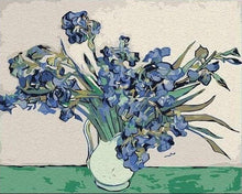 Charger l&#39;image dans la galerie, peinture par numéros | Van Gogh - Iris N°2 | nouveautés reproduction fleurs van gogh complexe | FiguredArt