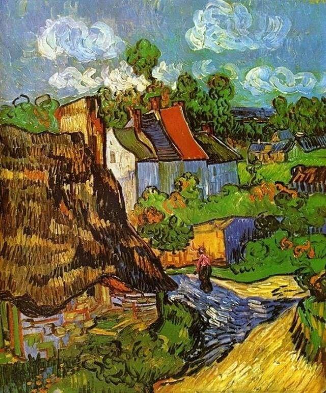 peinture par numéros | Van Gogh - Maison Oise | complexe paysages reproduction van gogh | FiguredArt