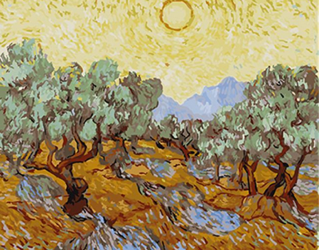 peinture par numéros | Van Gogh St Remy Oliviers | Complexe, paysages, reproduction | FiguredArt