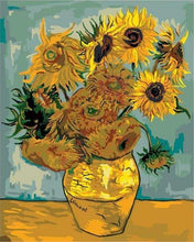 Charger l&#39;image dans la galerie, peinture par numéros | Van Gogh - Tournesols | facile fleurs reproduction van gogh | FiguredArt