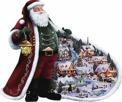 peinture par numéros | Veste du Père Noël | intermédiaire Noël | FiguredArt