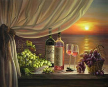 Charger l&#39;image dans la galerie, peinture par numéros | Vin et Raisins | intermédiaire paysages romantique | FiguredArt