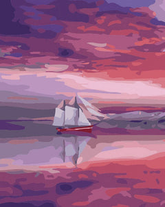 peinture par numéros | Voilier Mer Rouge | bateaux, facile, paysages | FiguredArt