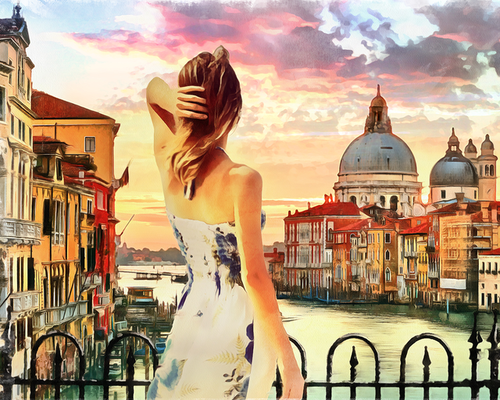 peinture par numéros | Vue d’Europe | Complexe, paysages, romantique | FiguredArt